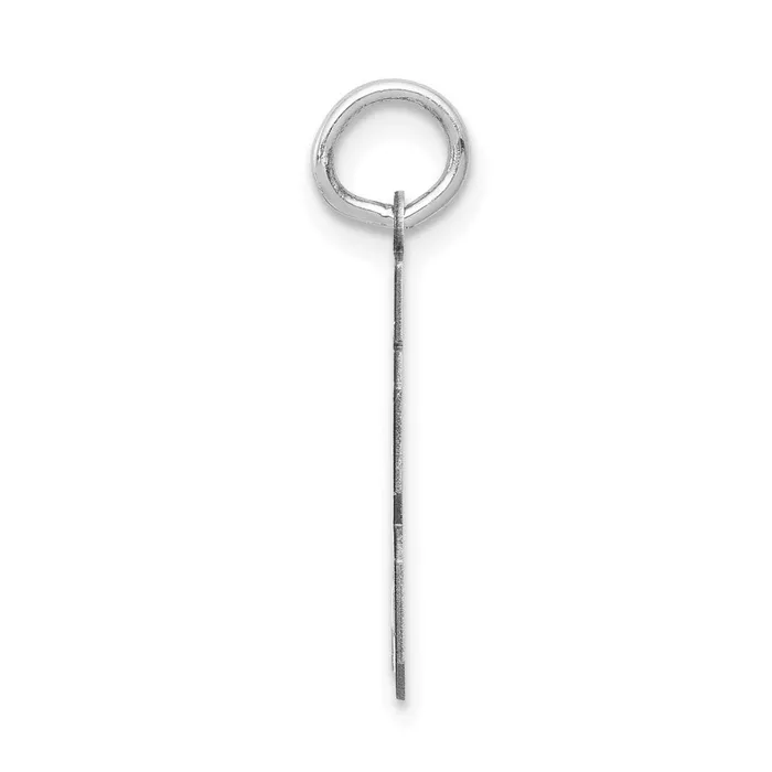Charm Necklaces 14k White Goldw Small Satin Number 83 Charm Goldia