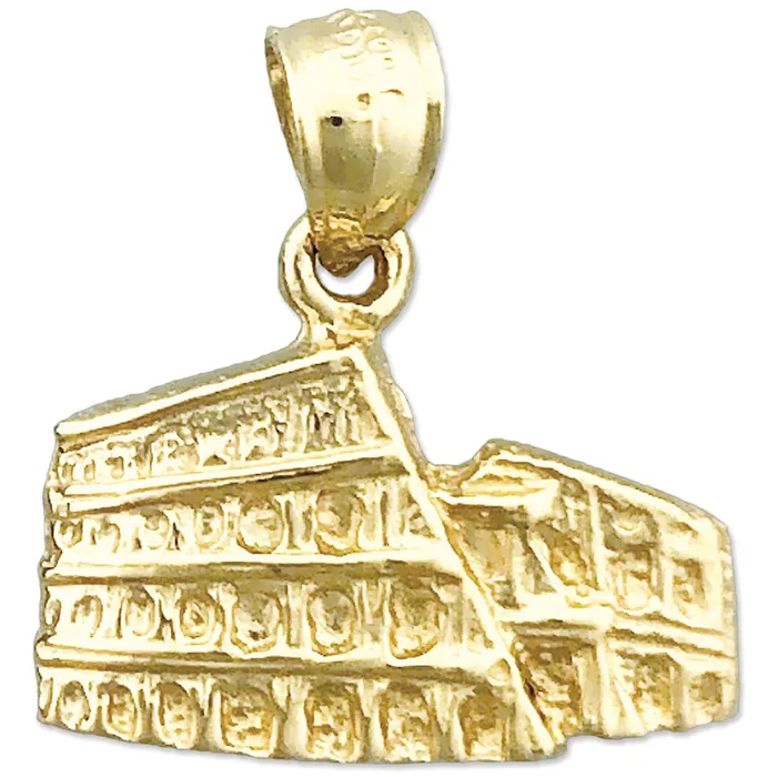 Charm Necklaces Goldia 14K Gold Roman Coliseum Italy Charm