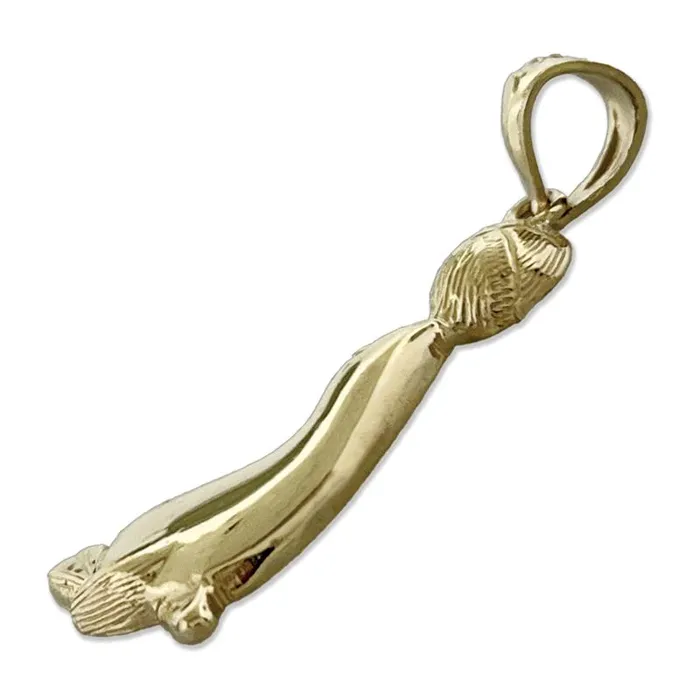 Charm Necklaces Goldia 14K Gold Sea Lion with Ball Charm