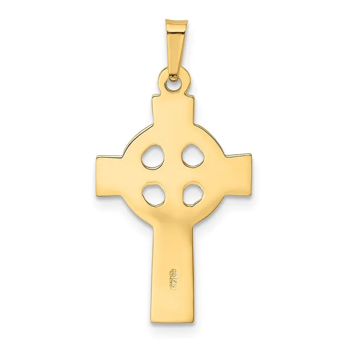 Charm Necklaces Goldia 14k Yellow Gold Celtic Cross Charm