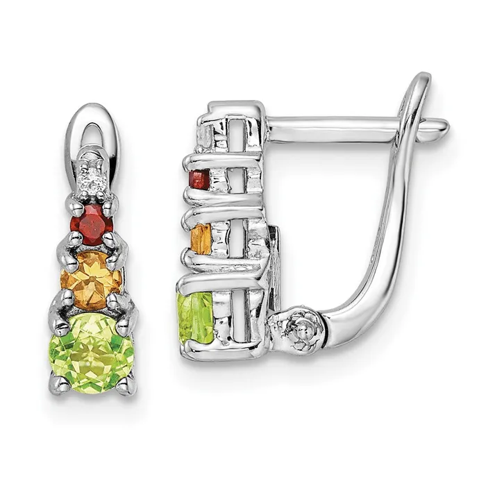 Earrings Goldia Sterling Silver RHplated 85tw PECIGAWT Hinged Earrings