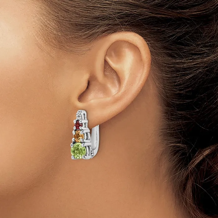 Earrings Goldia Sterling Silver RHplated 85tw PECIGAWT Hinged Earrings