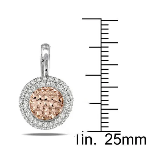 Earrings JMS always Original AMOUR 34 CT TW Diamond Earrings in 18k White and Rose Gold