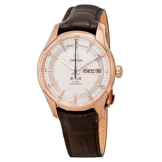Earrings JMS always Original Omega De Ville Hour Vision 18kt Rose Gold Automatic Chronometer Silver Dial Mens Watch 43163412202001