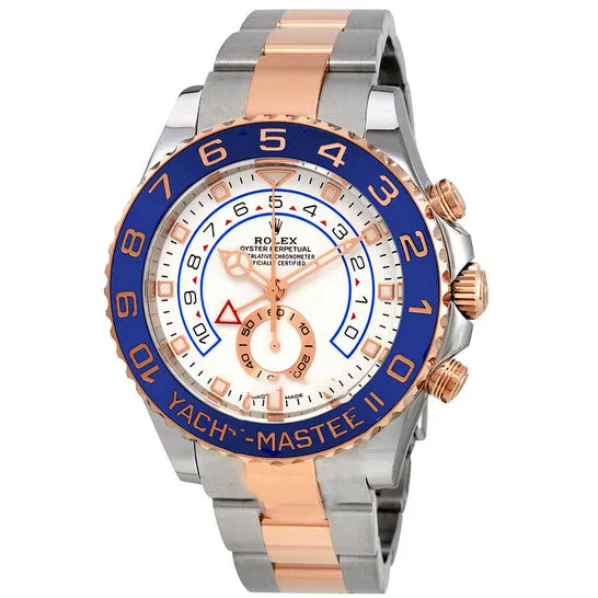 Earrings JMS always Original Rolex YachtMaster II Chronograph Automatic White Dial Mens Steel and 18K Everose Gold Watch 1166810002
