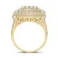 gndatlanta Rings 10k Yellow Gold Round Diamond Square Ring 313 Cttw