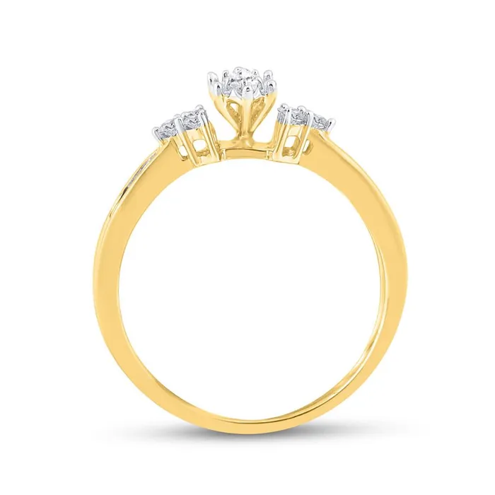 gndatlanta Rings 14k Yellow Gold Marquise Diamond Bridal Wedding Ring Set 12 Cttw Certified
