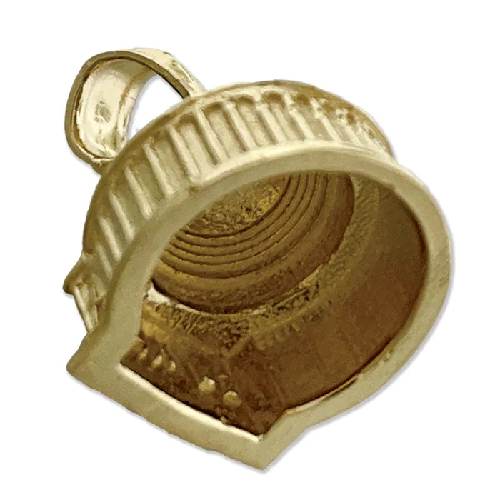 Goldia 14K Gold 3D Washington DC Jefferson Memorial Charm Charm Necklaces