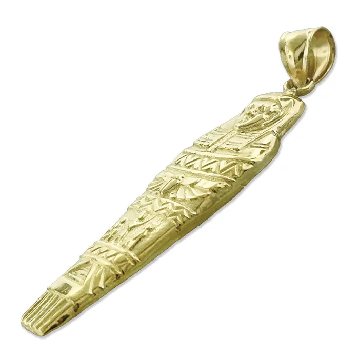 Goldia 14K Gold Egyptian Sarcophagus Pendant PreStyled Sets