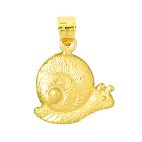 Goldia 14K Gold Snail Charm Charm Necklaces