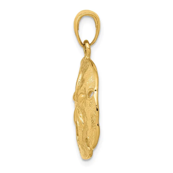 Goldia 14k Yellow Gold Sand Dollar Pendant PreStyled Sets