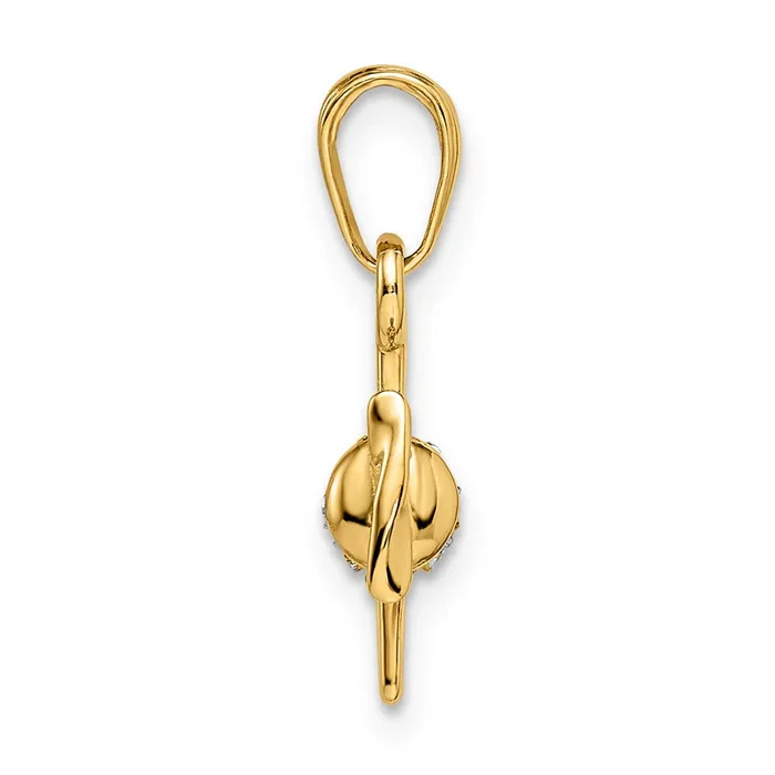 Goldia 14k Yellow u0026 Rhodium Gold w White Rhodium 3D Diamondcut Airplane Pendant Necklaces
