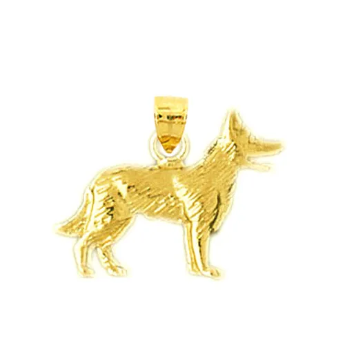 Goldia Charm Necklaces 14K Gold Dog Charm