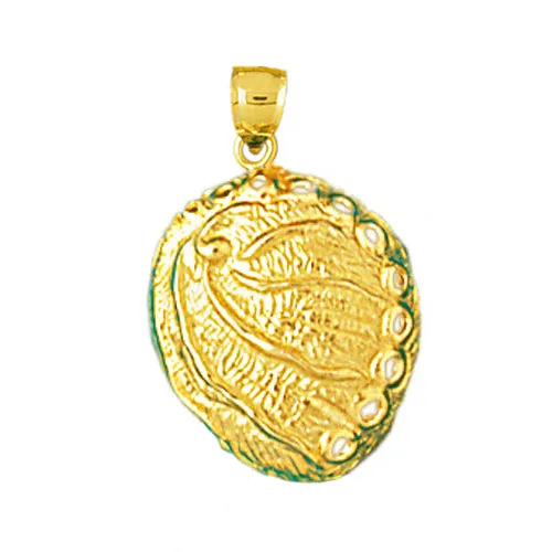 Goldia Charm Necklaces 14K Gold Gastropod Mollusc Seashell Charm