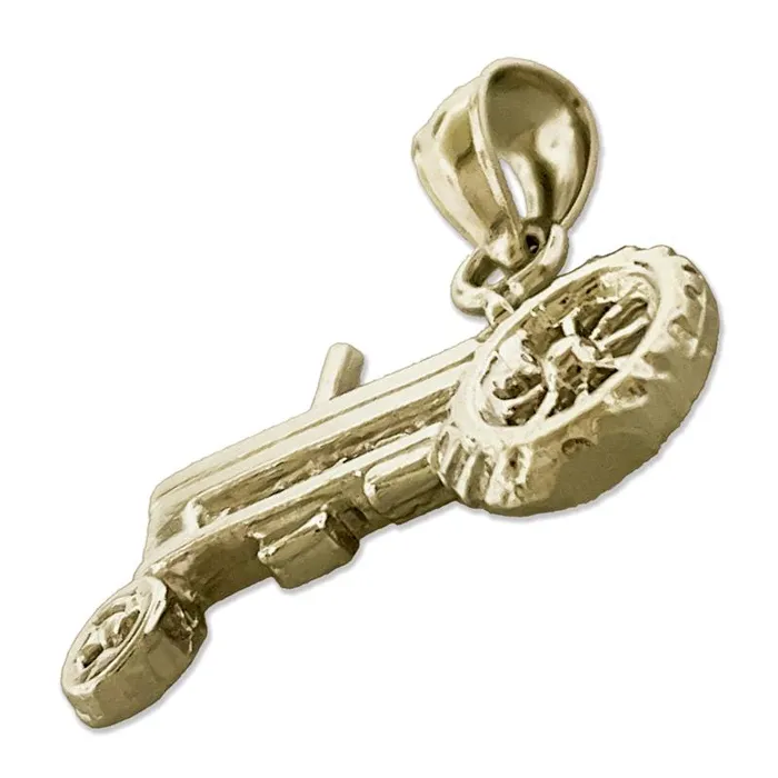 Goldia Charm Necklaces 14K Gold Tractor Charm