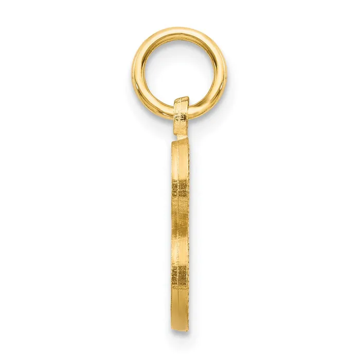 Goldia Charm Necklaces 14k Yellow Gold Letter B Initial Charm