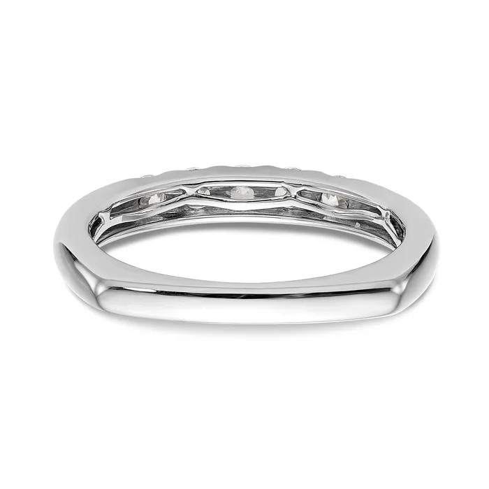 Goldiacom 14K White Gold Diamond Wedding Band Rings
