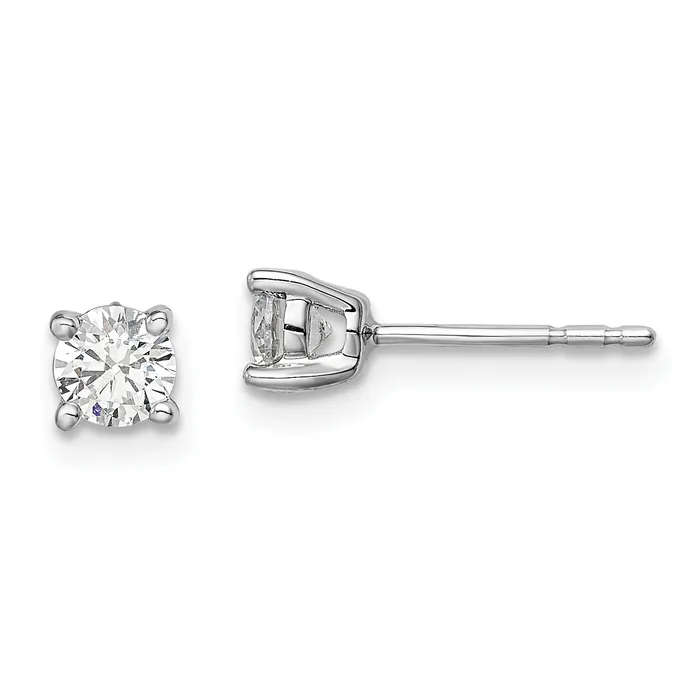 Goldia Earrings 14k White Gold 12 Ct Lab Grown Diamond VSSI G Post Earrings