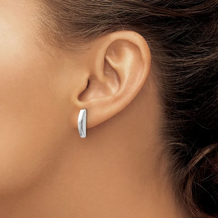 Goldia Earrings White Ice Sterling Silver Rhodiumplated Diamond Post Earrings