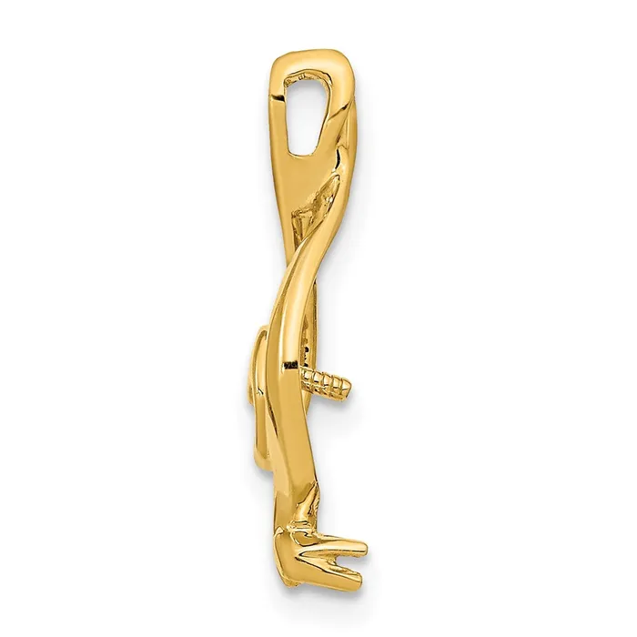 Goldia Necklaces 14K Yellow Gold 55mm White Round Freshwater Cultured Pearl VS Real Diamond Pendant