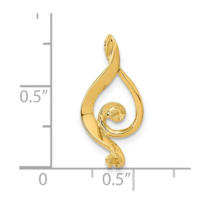 Goldia Necklaces 14K Yellow Gold 55mm White Round Freshwater Cultured Pearl VS Real Diamond Pendant