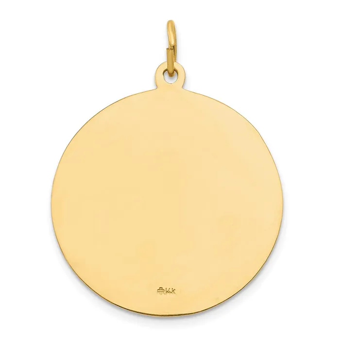 Goldia Necklaces 14k Yellow Gold Sacred Heart of Jesus Medal Pendant
