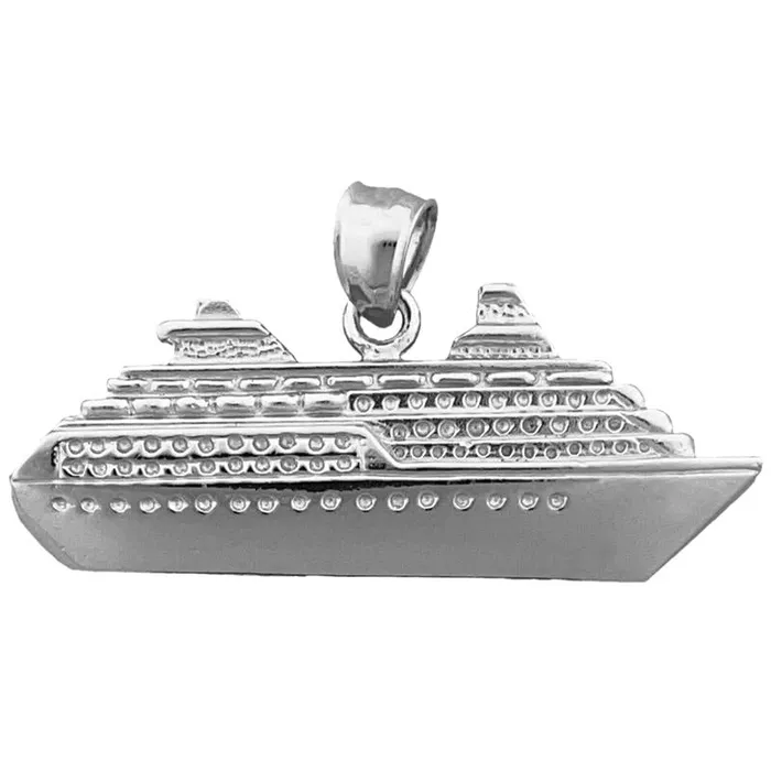 Goldia PreStyled Sets 14K Gold 37MM Ocean Liner Cruise Ship Pendant
