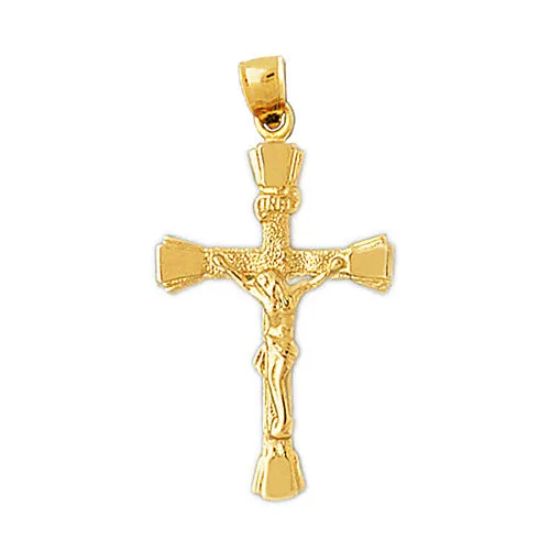 Goldia PreStyled Sets 14K Gold INRI Crucifix Pendant