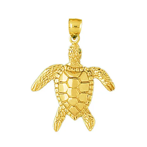 Goldia PreStyled Sets 14K Gold Sea Turtle Sea Life Pendant