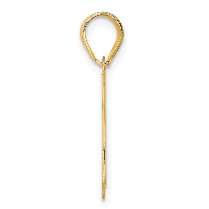 Goldia PreStyled Sets 14k Yellow Gold Polished Etched Number 67 Pendant