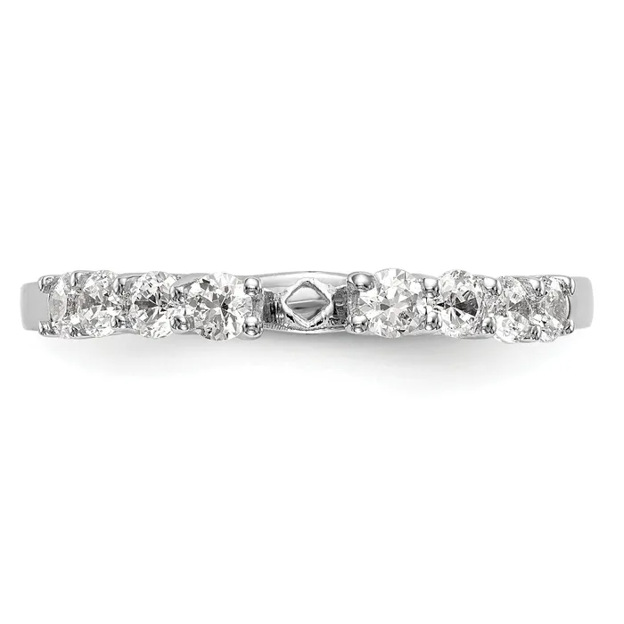 Goldia Rings 031ct CZ Solid Real 14K White Gold Peg Set Engagement Ring