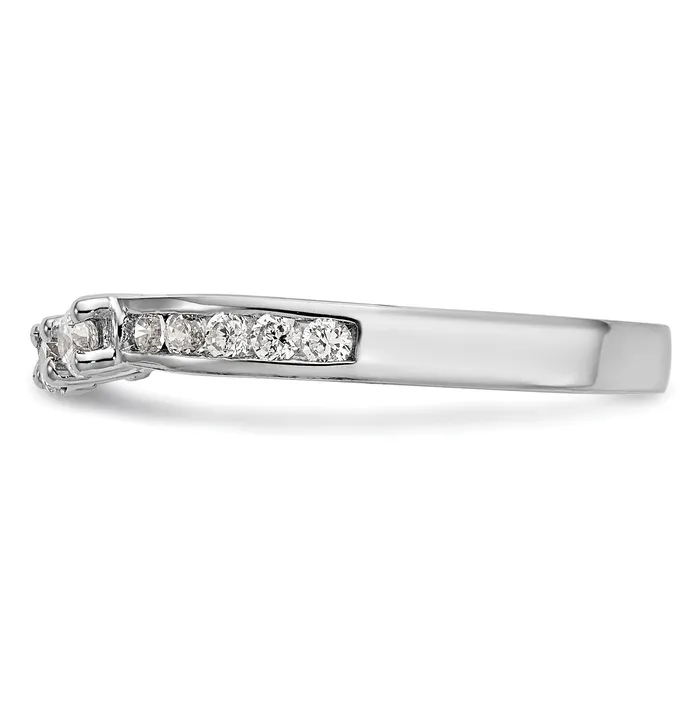 Goldia Rings 102ct CZ Solid Real 14k White Gold Wedding Wedding Band Ring