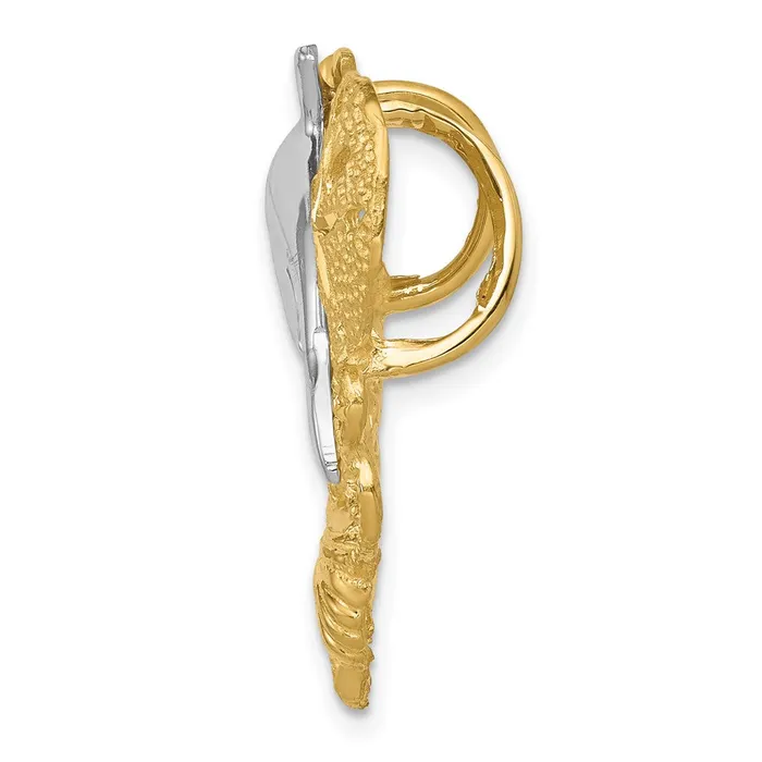 Goldia Rings 14k Twotone Gold Sea Life Fits 5mm6mm Slide