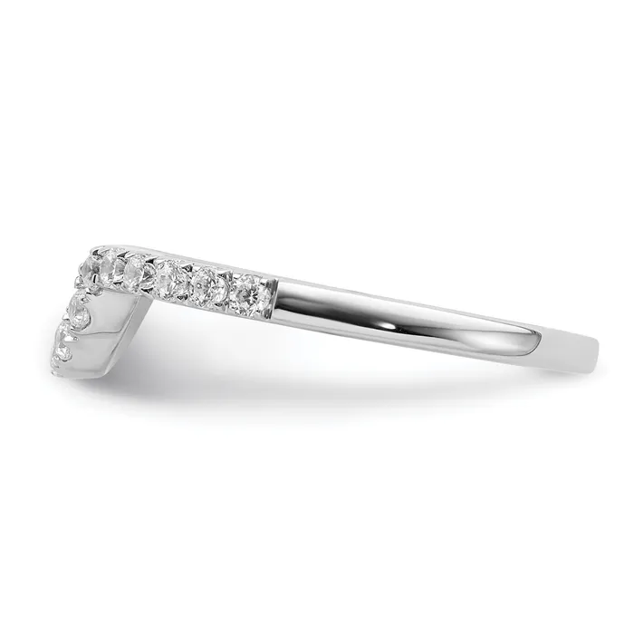Goldia Rings 14K White Gold Lab Grown Diamond VSSI FGH Matching Wedding Band Ring