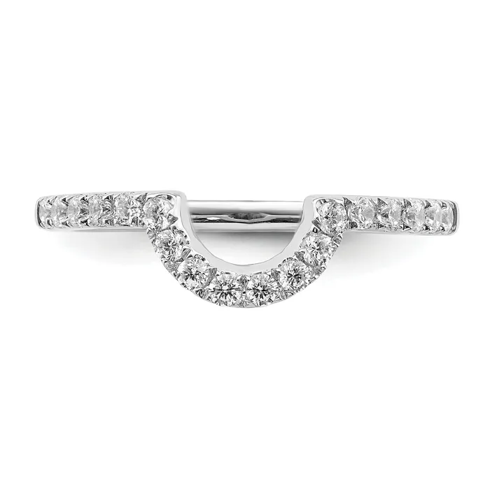 Goldia Rings 14K White Gold Lab Grown Diamond VSSI FGH Matching Wedding Band Ring