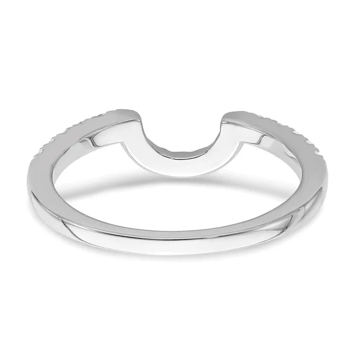 Goldia Rings 14K White Gold Lab Grown Diamond VSSI FGH Matching Wedding Band Ring