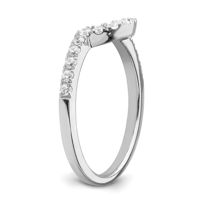 Goldia Rings 14K White Gold Lab Grown Diamond VSSI FGH Matching Wedding Band Ring