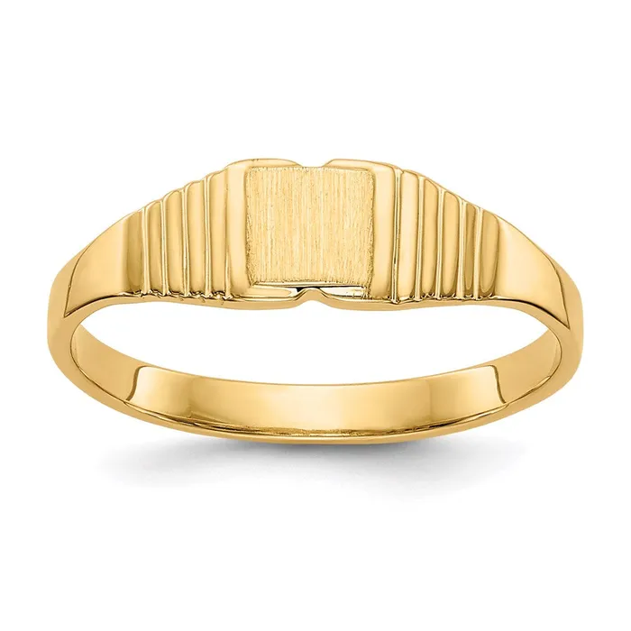Goldia Rings 14K Yellow Gold Childs Polished u0026 Satin Ring