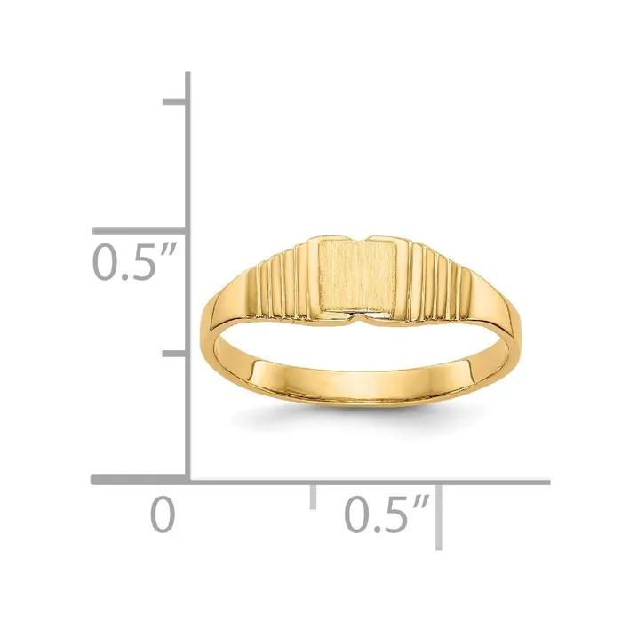 Goldia Rings 14K Yellow Gold Childs Polished u0026 Satin Ring
