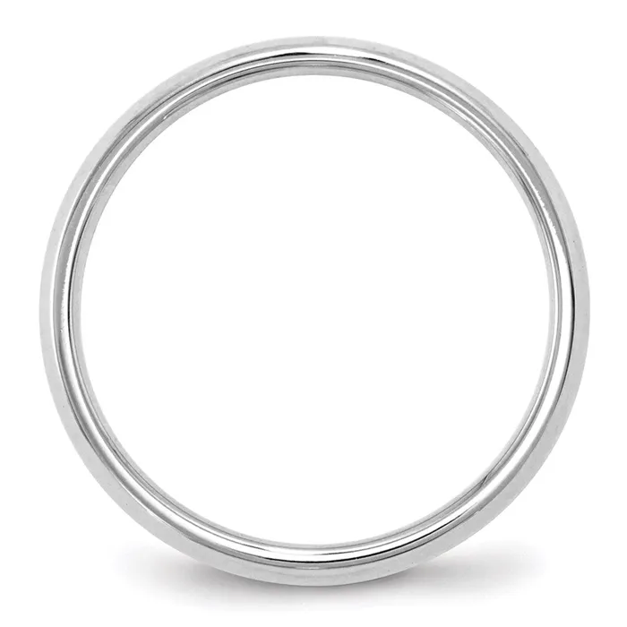 Goldia Rings Solid 10K White Gold 25mm Knife Edge Comfort Fit MensWomens Wedding Band Ring Size 9