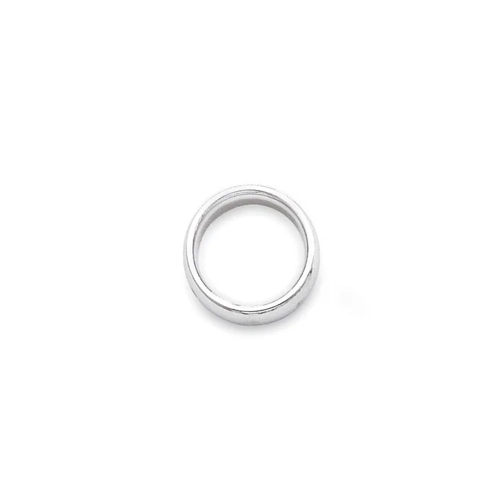 Goldia Rings Solid 10K White Gold 3mm Standard Comfort Fit MensWomens Wedding Band Ring Size 135