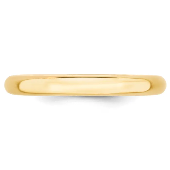 Goldia Rings Solid 14K Yellow Gold 3mm Comfort Fit MensWomens Wedding Band Ring Size 6
