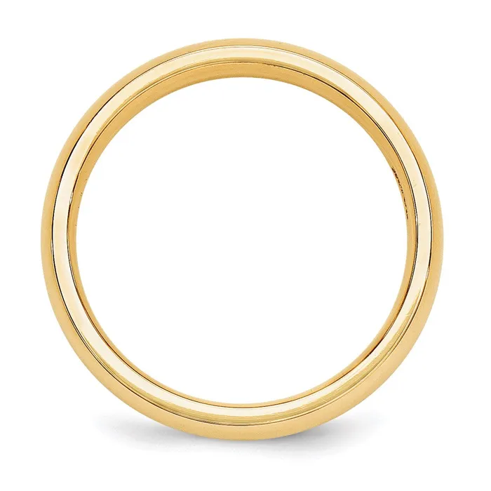 Goldia Rings Solid 14K Yellow Gold 5mm Comfort Fit MensWomens Wedding Band Ring Size 12