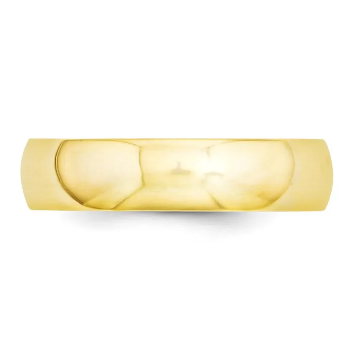 Goldia Rings Solid 14K Yellow Gold 5mm Comfort Fit MensWomens Wedding Band Ring Size 12