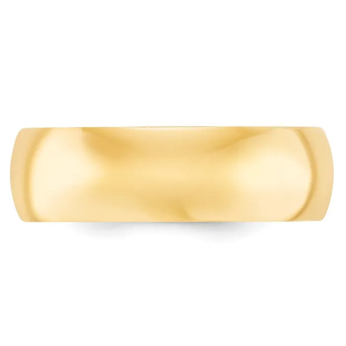 Goldia Rings Solid 14K Yellow Gold 7mm Comfort Fit MensWomens Wedding Band Ring Size 12