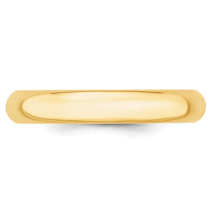 Goldia Rings Solid 18K Yellow Gold 4mm Standard Comfort Fit MensWomens Wedding Band Ring Size 135