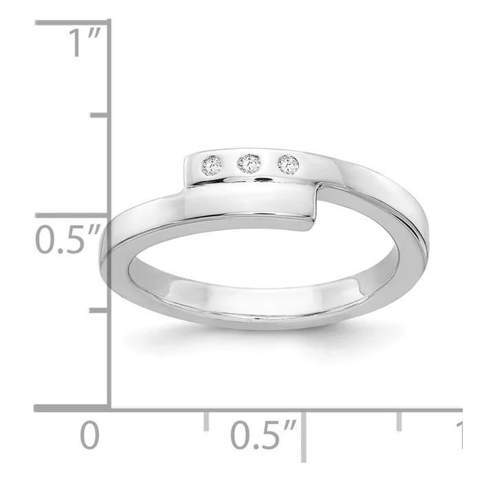 Goldia Rings White Ice Sterling Silver Rhodiumplated Diamond Ring