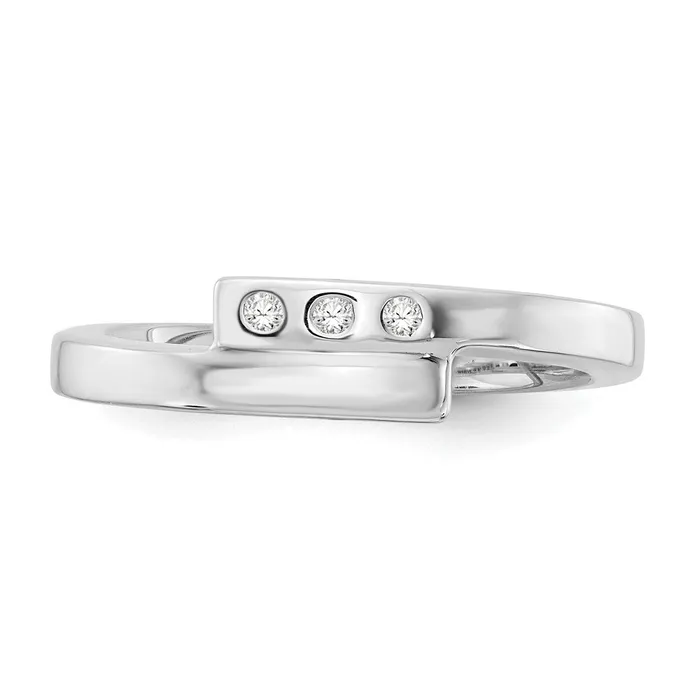 Goldia Rings White Ice Sterling Silver Rhodiumplated Diamond Ring