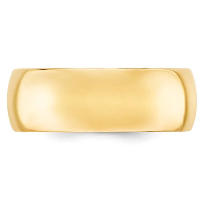Goldia Solid 18K Yellow Gold 8mm Standard Comfort Fit MensWomens Wedding Band Ring Size 13 Rings