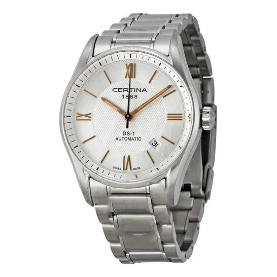 JMS always Bracelets Original Certina DS 1 Automatic Silver Dial Stainless Steel Mens Watch C0064071103801